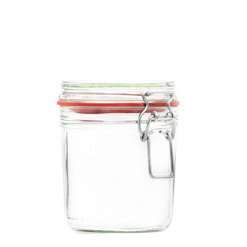 530ml Clip Top Glass Jars with Seals (Kilnclip)