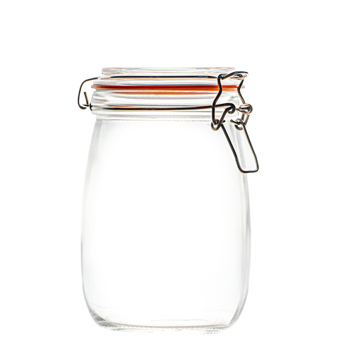 1 Litre Clip Top Jars (Kilnclip)