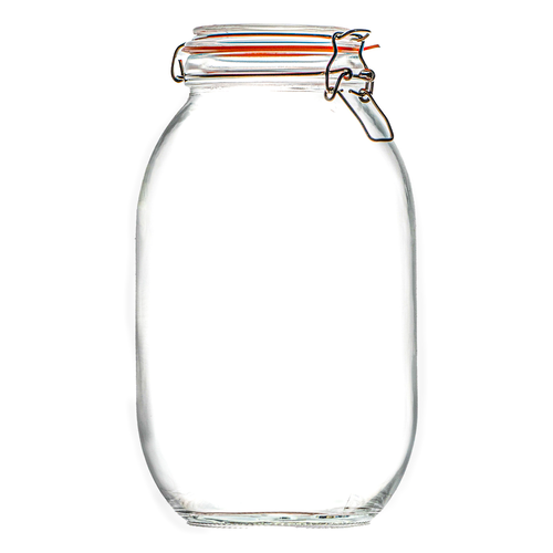 3 Litre Clip Top Glass Jars