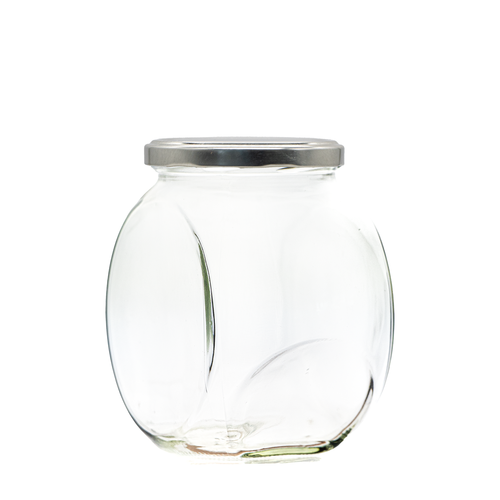870ml Clear Glass Sweet Jars with Lids