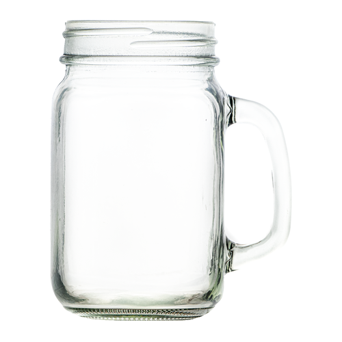 Drinking Glass Jars without lids - 450ml (Sold in Singles)