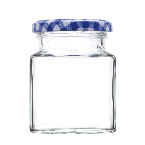 282ml square glass jar