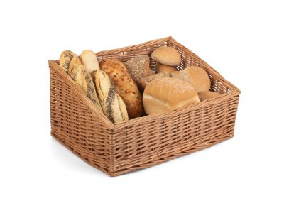 Wicker, Willow Woven Bread/Food Basket (Large) L500mm x W385mm x H250mm