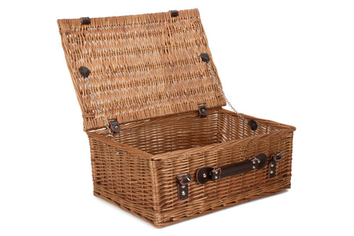 Wicker, 18" Fully Double Steamed Willow Hamper with L460mm x W300mm x 190mm