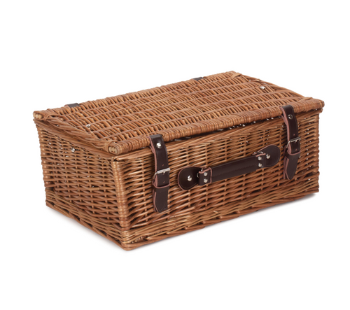 Wicker, 18" Fully Double Steamed Willow Hamper with L460mm x W300mm x 190mm