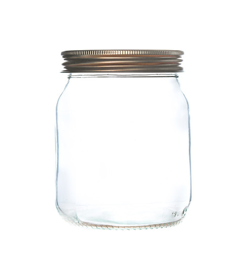 344ml Squat Glass 1lb Honey Jar with Aluminium Gold Screw Lids or White Plastic Lids