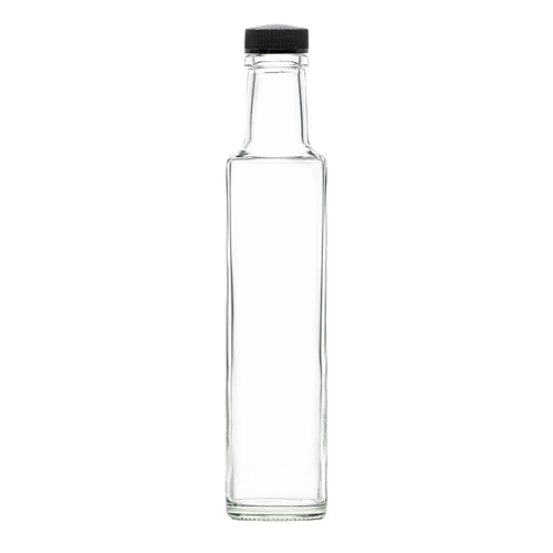 Wholesale 250ml Dorica Clear Glass Oil Bottles with Caps