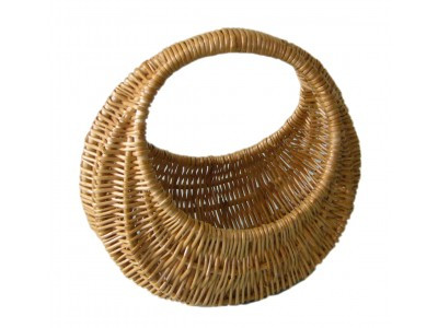 Wicker, Willow Woven Child's Gondola Shopper L200mm x W150mm x H240mm