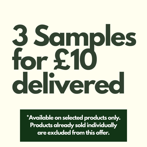 Buy 3 Product Samples for £10 - Including UK Mainland Shipping