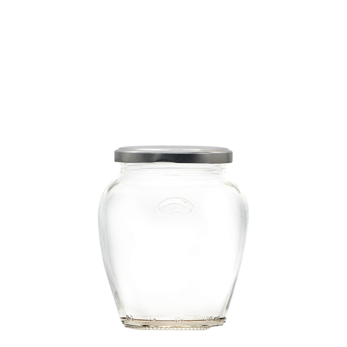 A 212ml Gourmet Glass Jam Jar. Supplied with a heat sealable and vinegar proof lid