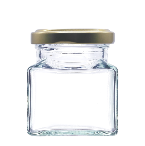 FREE SHIPPING 64 or 100 x 130ml Square Jam Jars