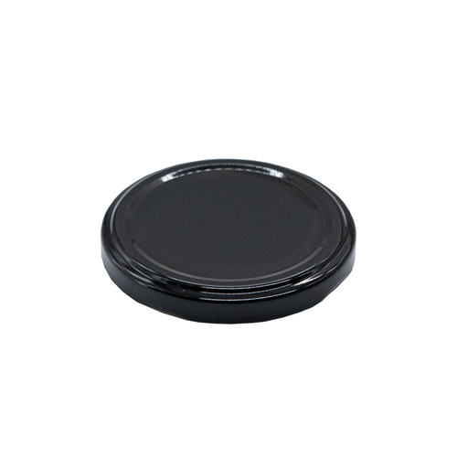 66mm Twist-off Glass Jar Lids in Black