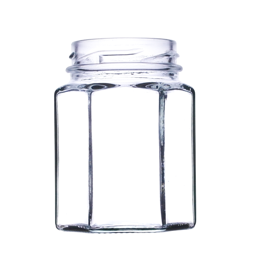 Wholesale 110ml Hexagonal Glass Jam Jars