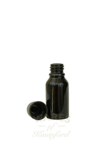 15ml Black Kingston Glass Bottle