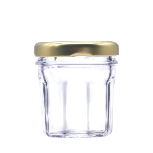 46ml Miniature Bonne Maman Glass Jar with Gold Lid