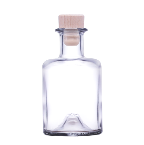 200ml Apotheker Glass Bottle with Wooden Top Synthetic Cork