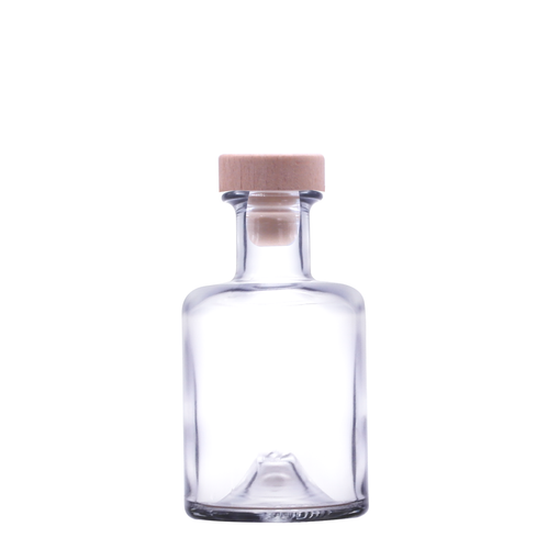 200ml Apotheker Glass Bottle with Wooden Top Synthetic Cork