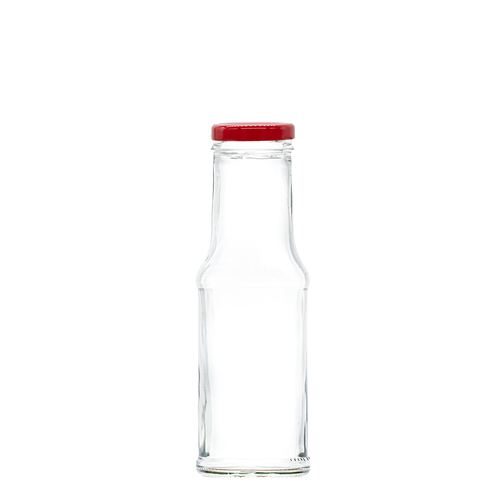 200ml Condiment Sauce Bottle With Red Cap