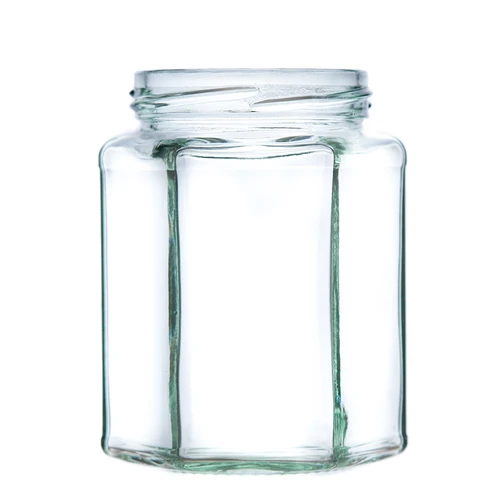 340g 12oz (280ml) Hexagonal Glass Jam Jars - Retail and Wholesale Packs