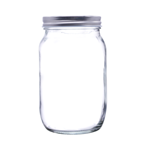 Silver 1 part Lid for airtight dry or wet storage (not for canning purposes)