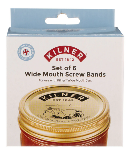 Set Of 6 Wide Mouth Screw Bands (25.392)