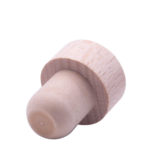  18.5mm Beech Wooden Cork for Glass Spirit Bottles