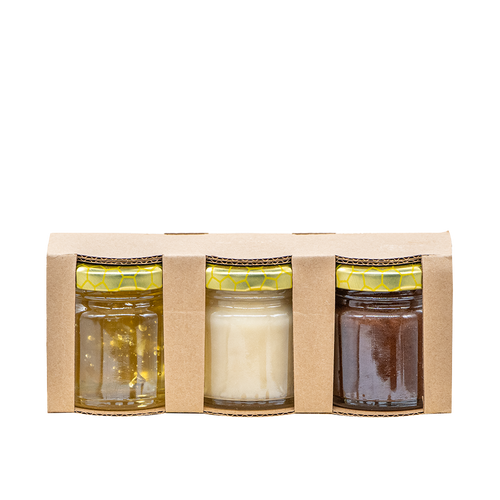 Cardboard Gift Box for 3 Mini Jam Jars