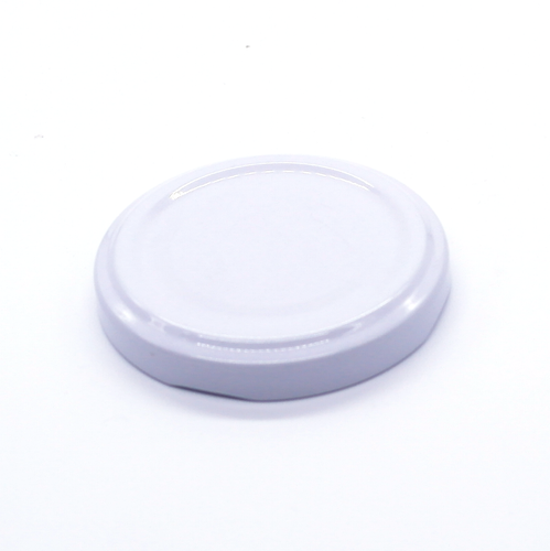 58mm Glass Jar Lids in White