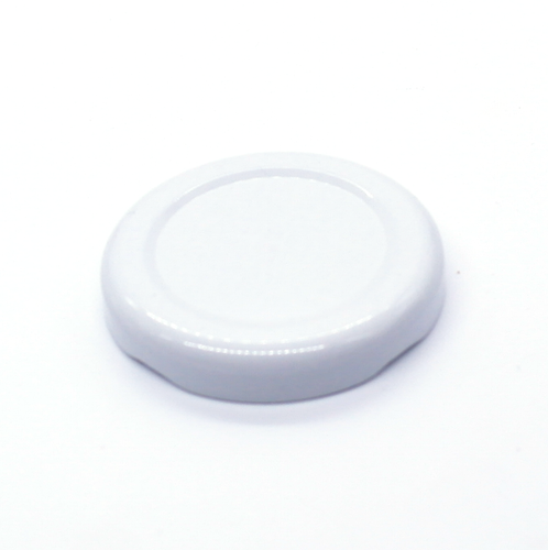 48mm twist off jam jar lid White 