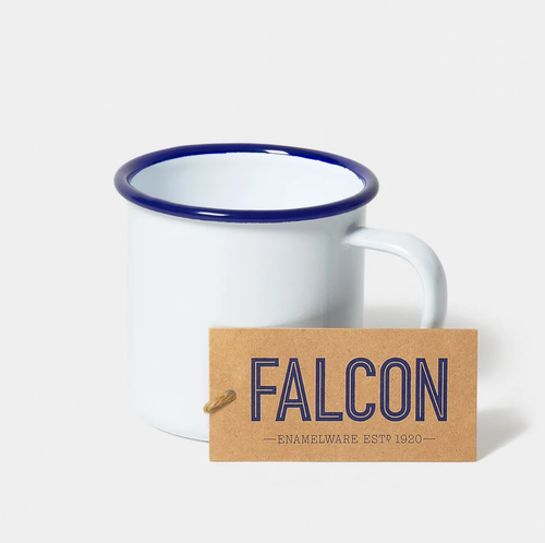 Falcon Enamel 9cm Mug (White)
