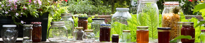 Our Different Size Jam Jars with Lids