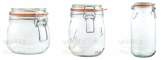 Range of Le Parfait Jars by Wares of Knutsford