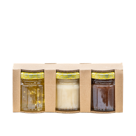 Cardboard Gift Box for 3 Mini Jam Jars | Retail Presentation Pack