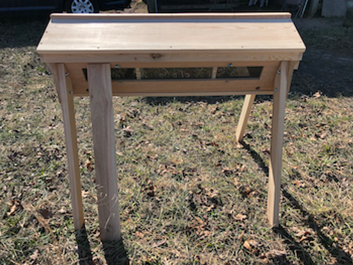 Observation windows in top bar hives - the beauty and the risks!