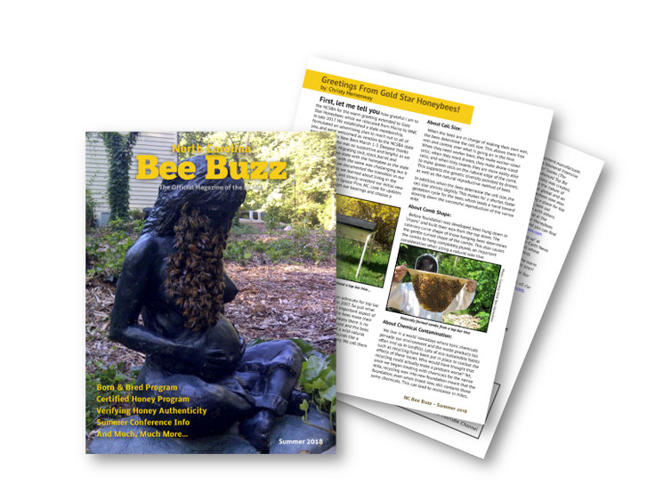 Article by Christy Hemenway, of Gold Star Honeybees, featured in North Carolina Bee Buzz Magazine!