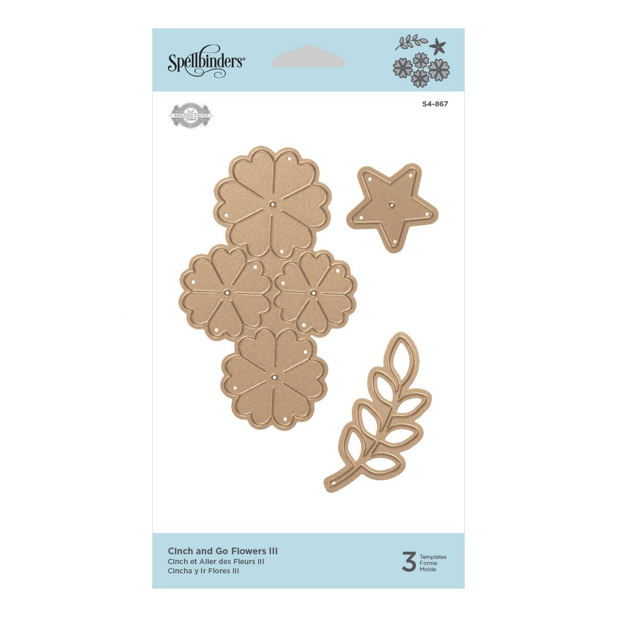 Spellbinders Dies - Cinch and Go - Flowers III by Becca Feeken (S4-867)