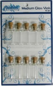 Creative Expressions - Medium Glass Vials (10pc) Creative Expressions - Medium Glass Vials (10pc)