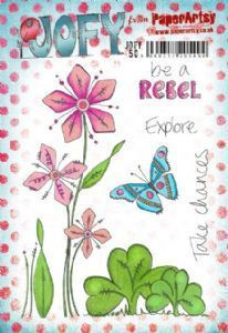 JOFY50 A5 PaperArtsy Stamp (be a rebel) JOFY50 A5 PaperArtsy Stamp (be a rebel)