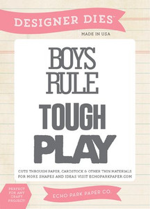Echo Park - Jack & Jill - Boy Boys Rule - Word Die Set Echo Park - Jack & Jill - Boy Boys Rule - Word Die Set