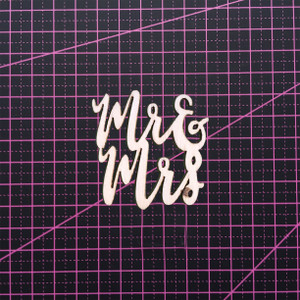 Wooden Sentiment - Mr and Mrs Wooden Sentiment - Mr and Mrs