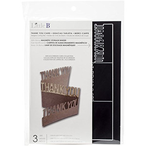 Little B - Designer Cutting Dies - Thank You Card (3 dies)- 100599 Little B - Designer Cutting Dies - Thank You Card (3 dies)- 100599