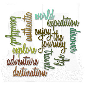 Sizzix - Ellison - Thinlits Die - Adventure 13pcs Sizzix - Ellison - Thinlits Die - Adventure 13pcs