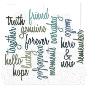 Sizzix - Ellison - Thinlits Die - Friend 16pcs Sizzix - Ellison - Thinlits Die - Friend 16pcs