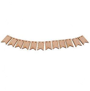 Creative Expressions MDF Bunting Pack of 12 Creative Expressions MDF Bunting Pack of 12