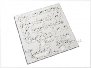 Scrapiniec - Decorative Chipboards - Man and Wife words Scrapiniec - Decorative Chipboards - Man and Wife words