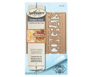 Spellbinders® cut, emboss and stencil with a single die template. Use them in your cards, tags, scrapbook pages and more! Marisa Job brings us more of her heartfelt personal touches and greetings with her new Celebrate the Day Collection.
The word "Congrats" is designed to have a pop-up feature. Such a fun element to add to your project!
Approximate Size:
3.30 x 3.15 in Spellbinders® cut, emboss and stencil with a single die template. Use them in your cards, tags, scrapbook pages and more! Marisa Job brings us more of her heartfelt personal touches and greetings with her new Celebrate the Day Collection.
The word "Congrats" is designed to have a pop-up feature. Such a fun element to add to your project!
Approximate Size:
3.30 x 3.15 in