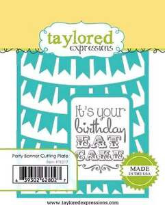 Taylored Expressions - Party Banner Cutting Plate - (TE217)
Taylored Dies are American made thin steel dies. Our dies work in nearly every die cutting machine.
Measurement reference:
approx: 4" x 5" Taylored Expressions - Party Banner Cutting Plate - (TE217)
Taylored Dies are American made thin steel dies. Our dies work in nearly every die cutting machine.
Measurement reference:
approx: 4" x 5"