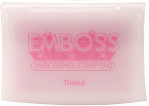 Emboss - Embossing Ink Pad - Tinted (EM-000-104)
Acid free embossing ink pad. Raised pad allows inking of any size stamp. Slow drying, water soluble formula allows ample time to apply powder. Ideal for embossing. Hinged Lid. Child safe and acid free. Emboss - Embossing Ink Pad - Tinted (EM-000-104)
Acid free embossing ink pad. Raised pad allows inking of any size stamp. Slow drying, water soluble formula allows ample time to apply powder. Ideal for embossing. Hinged Lid. Child safe and acid free.