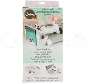Sizzix Big Shot Accessory - Tool Caddy - White - One Size (661077)
The Big Shot Tool Caddy is an excellent addition to your Big Shot or Big Shot Express Machine if you are looking for storage. It's lightweight and stable, and the Big Shot Tool Caddy is your storage solution. This handy snap-on accessory can be easily added to and removed from your machine. It's perfect for organizing your Cutting Pads and Platforms with adjustable sliders, as well as storing everything from die picks, die brush, other tools and more. It has a built-in, adjustable tape dispenser which adds even more storage possibilities by holding standard-sized tapes as well as your low tack, decorative washi tape. Sizzix Big Shot Accessory - Tool Caddy - White - One Size (661077)
The Big Shot Tool Caddy is an excellent addition to your Big Shot or Big Shot Express Machine if you are looking for storage. It's lightweight and stable, and the Big Shot Tool Caddy is your storage solution. This handy snap-on accessory can be easily added to and removed from your machine. It's perfect for organizing your Cutting Pads and Platforms with adjustable sliders, as well as storing everything from die picks, die brush, other tools and more. It has a built-in, adjustable tape dispenser which adds even more storage possibilities by holding standard-sized tapes as well as your low tack, decorative washi tape.