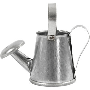 Miniature Watering Can, Zinc, Size 50x44mm, (59310)

Miniature Watering Can made of Zinc material. Approximate size of each item: 50x44mm. Can be painted, Great for all your projects and great for dolls houses.